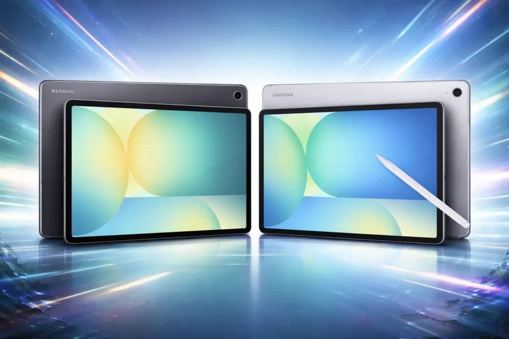 Samsung Galaxy Tab S10 FE+ Cinza vs Prata: Diferenças de cor e recursos