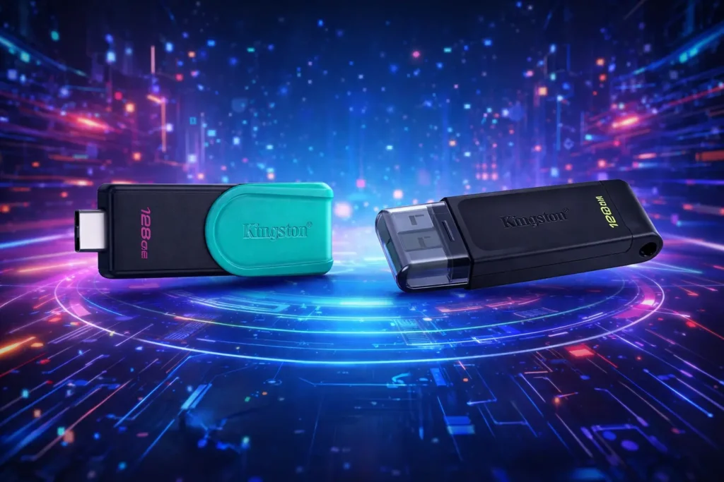 Kingston DataTraveler 70 vs Exodia S: o que muda no uso?