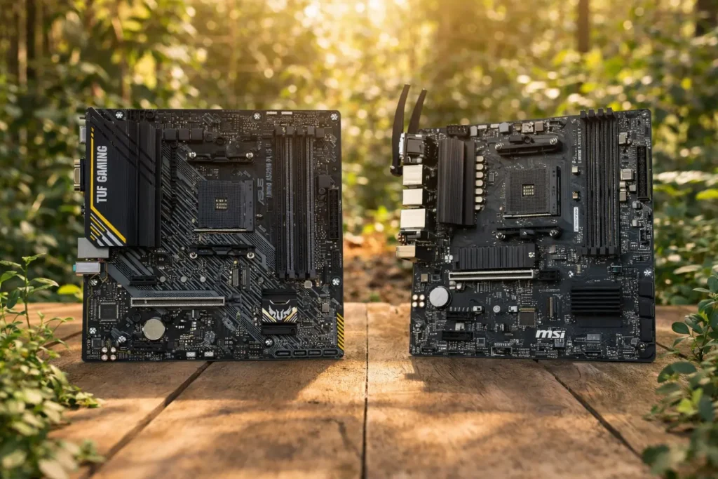 ASUS TUF A520M vs MSI B550M PRO-VDH: Wi-Fi integrado ou básico?