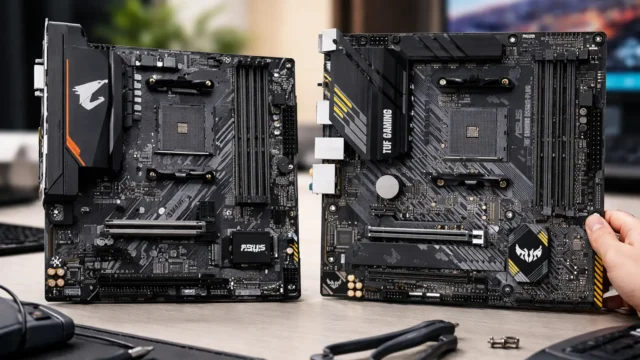 Gigabyte B550M AORUS ELITE vs ASUS TUF Gaming B550M-PLUS: O que muda na prática