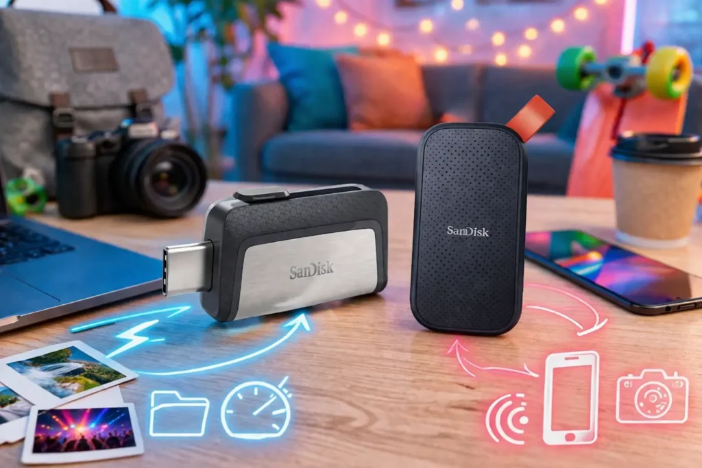 SanDisk SSD 1TB vs Ultra Dual 256GB: o que muda no dia a dia