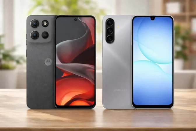 Samsung Galaxy A17 vs Motorola Moto G15: o que muda no uso?
