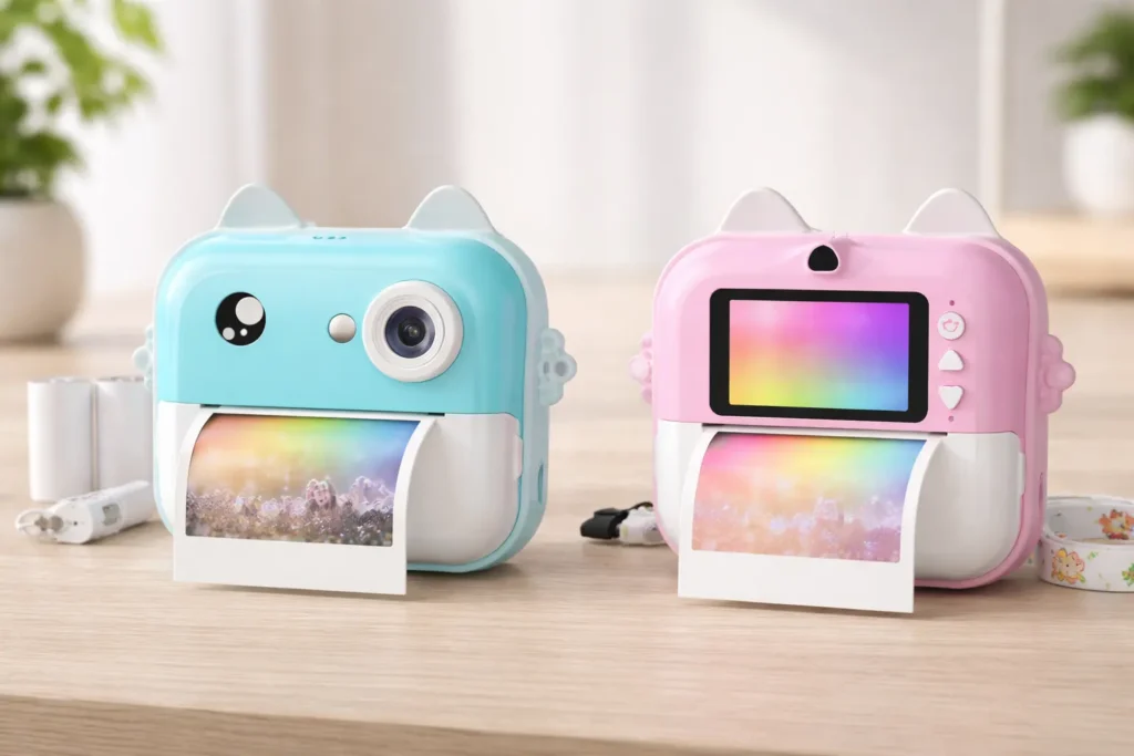 Câmera Digital Infantil Portátil 20MP Azul vs Câmera Digital Infantil Portátil 20MP: Diferenças no uso diário