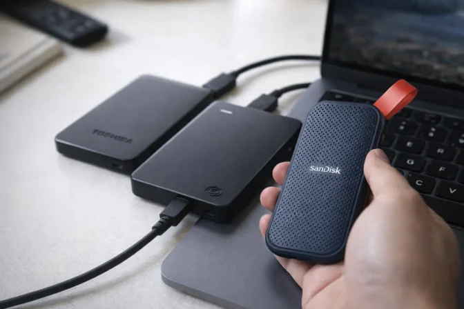 Armazenamento externo: 8 opções por capacidade e uso