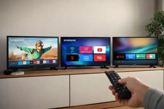 Smart TV Samsung 32 HD: 3 modelos para escolher com clareza