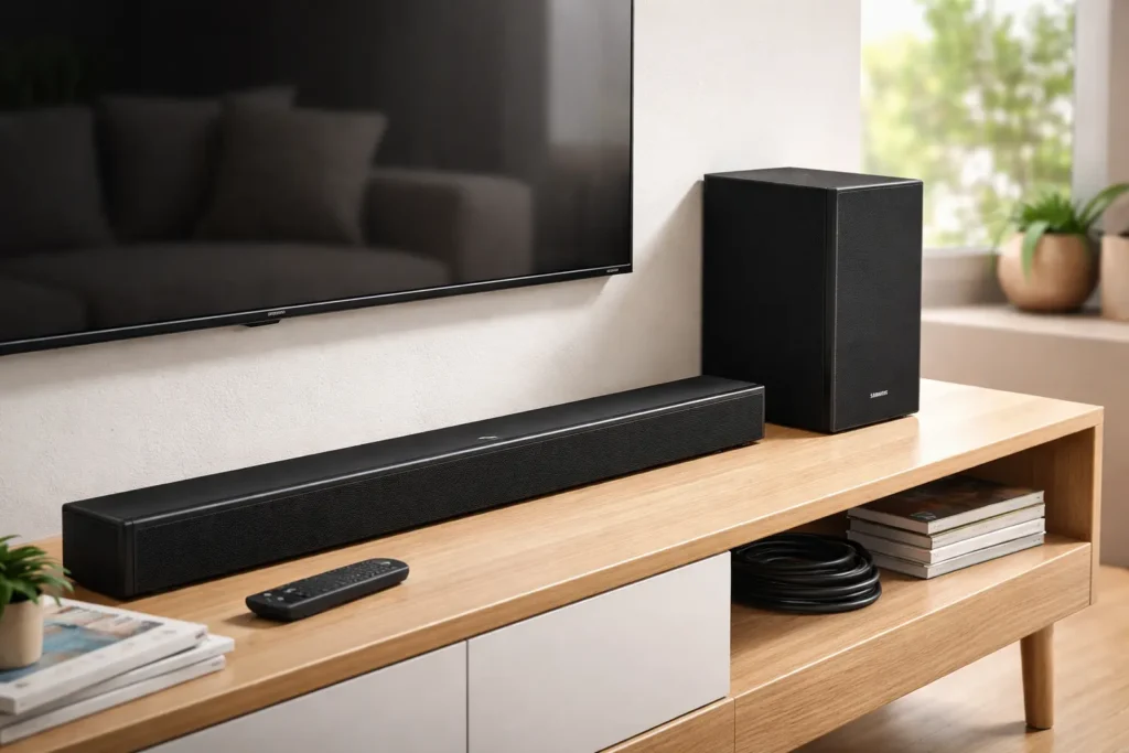 Samsung Soundbars: 3 opções com áudio imersivo e graves potentes