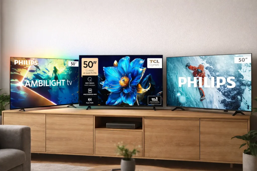 Smart TVs 50" 4K: 8 modelos para escolher com clareza em 2026