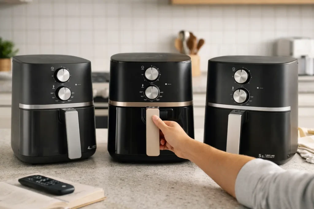 Air Fryers: 3 modelos de 4L e 5,2L para uso em casa