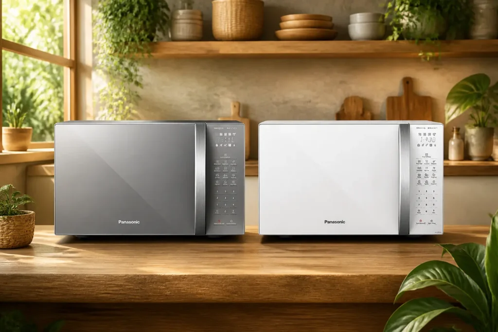 Panasonic Micro-ondas Inox vs Branco: Diferenças no uso diário