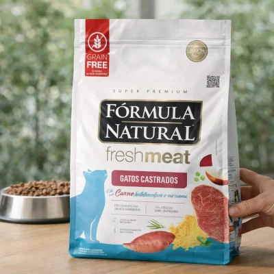 Ração Fórmula Natural Fresh Meat para Gatos Adultos Castrados - 7kg em oferta hoje na Amazon