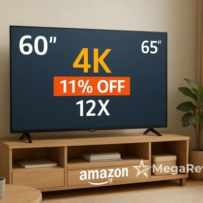 Smart TV HQ 60" 4K com 11% OFF na Amazon; 12x sem juros e preço monitorado