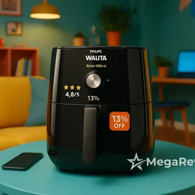 Fritadeira Airfryer Walita Série 1000 XL com nota 4,8/5 e 13% OFF na Amazon