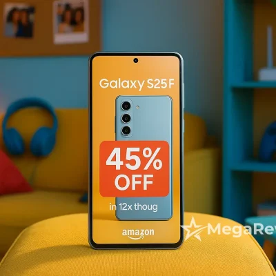 Galaxy S25 FE 256GB com 45% OFF na Amazon; em até 12x