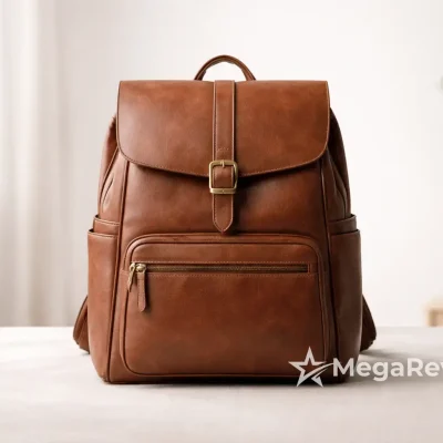 Mochila de couro BISBEL 10% OFF em até 12x e frete grátis