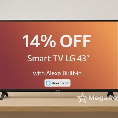 Smart TV LG 43" com 14% OFF e Alexa integrada na Amazon