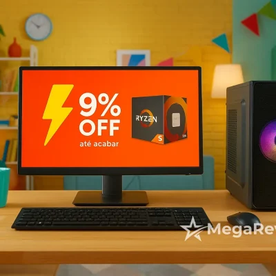 Computador Ryzen 5 em oferta relâmpago: 9% OFF até acabar