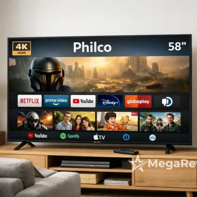 Smart TV Philco 58'' 4K com 15% OFF e retirada rápida na Amazon