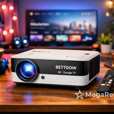 Projetor Bettdow 4K com Google TV em oferta na Amazon