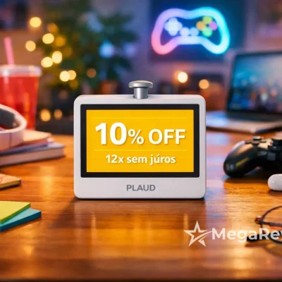 PLAUD NotePin com 10% OFF; em até 12x sem juros