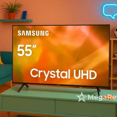 Smart TV Samsung 55" Crystal UHD 4K por R$ 2.598,89 na Amazon; até 10x sem juros