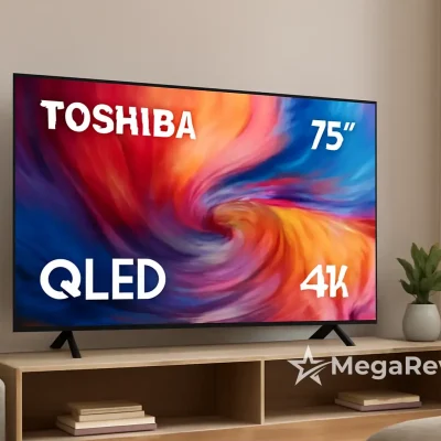 Smart TV QLED 75" 4K Toshiba por R$ 5.099,00 na Amazon