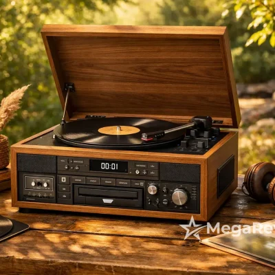 Toca-discos VEDO 10 em 1 com 42% OFF e retirada rápida na Amazon