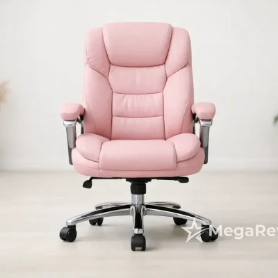 Cadeira presidente rosa 12% OFF em 9x na Amazon: aproveite