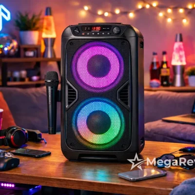 Caixa de som karaokê PartyFree com frete grátis e 12x na Amazon