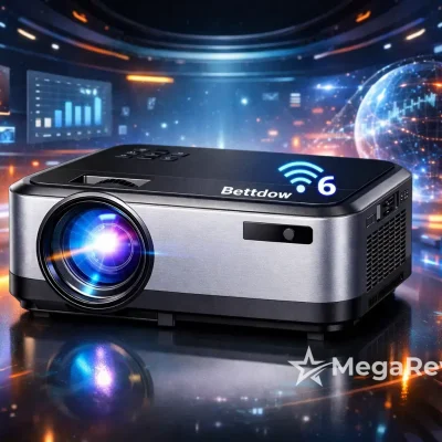 Bettdow Projetor 4K com 8% OFF e WiFi 6 na Amazon