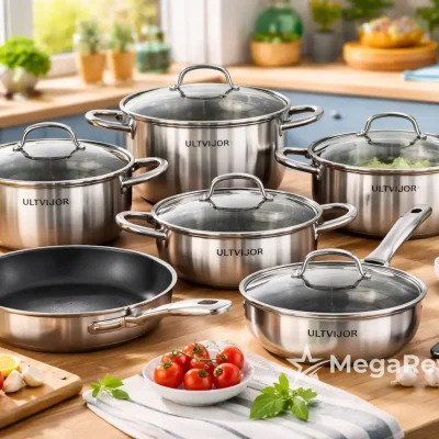 Jogo de panelas ULTVIGOR com até 10% OFF, confira na Amazon