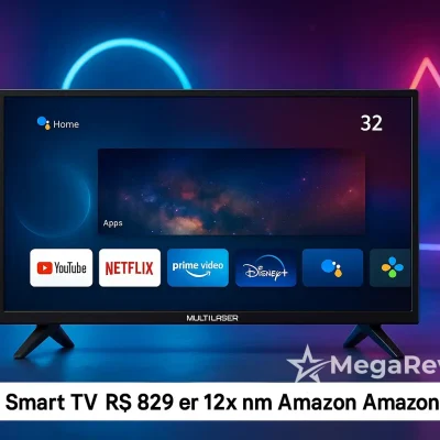 Smart TV Multilaser 32" por R$ 829 em 12x na Amazon