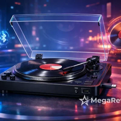 VEDO Toca-Discos com Bluetooth e Gravação Digital USB com 29% OFF na Amazon; preço monitorado hoje