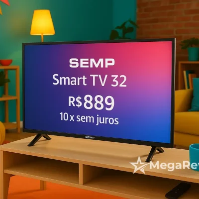 Smart TV Semp 32" por R$ 889 na Amazon; 10x sem juros