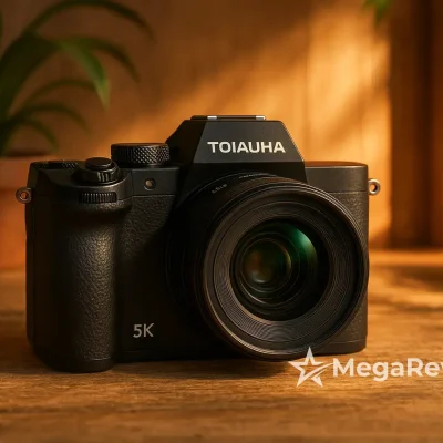 Câmera digital 5K 75MP da Toiauaha com 28% OFF na Amazon