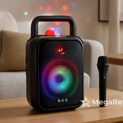 JYX Karaoke Partybox com 10% OFF e Luzes de Disco na Amazon